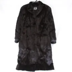 良品『USED』SAGA MINK【サガミンク】 コート 毛皮 ミンク レディース 本毛皮 リアルファー ロングコート ゴージャス ブラウン