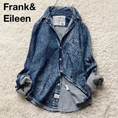 美品☆フランク＆アイリーン GRAYSON スキッパーシャツ デニム フランク＆アイリーン GRAYSON ダメージ加工デニムシャツ XS 色落ち