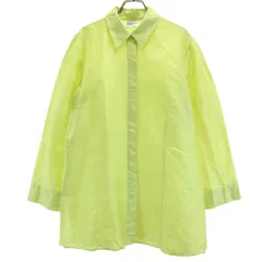 CHICO'S チコズ 長袖 シルク シャツ 2 ライム レディース 古着