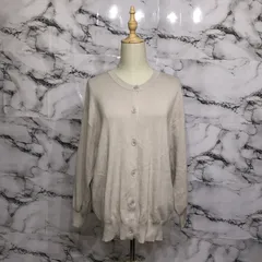 グローバルワーク　GLOBAL WORK 長袖カーディガン　【M】　グレーベージュ　シンプル　定番　かわいい　上品　大人　キレイ　オシャレ　重ね着　オールシーズン　春　夏　秋　冬