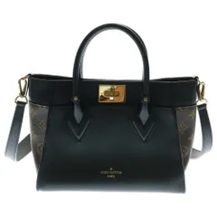 新品同様 ルイヴィトン 現行 モノグラム オンマイサイドPM 2WAYバッグ 黒