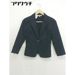 ◇ MK KLEIN+ エムケークランプリュス シングル 1B 長袖 テーラードジャケット サイズ36 ネイビー レディース  【中古】 【1110140008428】のサムネイル