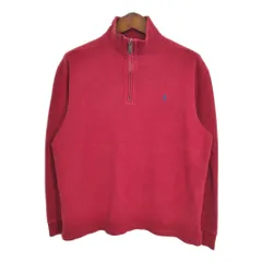 Polo by Ralph Lauren ポロ ラルフローレン ハーフジップ コットン ニット セーター ワンポイントロゴ (メンズ L) 中古 古着 S1487