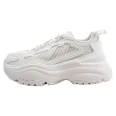 adidas (アディダス) OZGAIA オズガイア メッシュ切り替えレースアップローカットスニーカー ホワイト US7/24cm IG6047