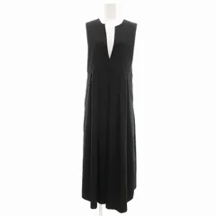 ケイビーエフ KBF アーバンリサーチ ワンピース ロング ノースリーブ スリットネック 38 黒 /JS