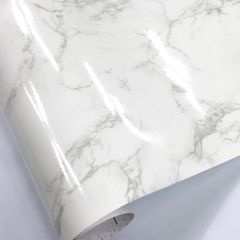 壁紙シール 大理石模様 ホワイト HPS-4705-01 50cm×1m
