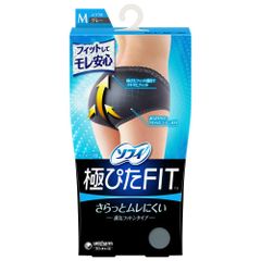 【特価セール】FIT 通気コットンタイプ 極ぴた Mサイズ female 1枚 グレー(生理用品 ソフィ サニタリーショーツ)