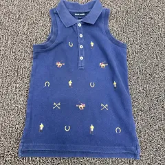 ポロ キッズ ノースリーブ Tシャツ 5サイズ 110サイズ ネイビー
