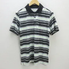 G■ナイキ/NIKE GOLF DRY-FIT 半袖ドライポロシャツ/ゴルフウェア【M】黒系/men's/33【中古】■