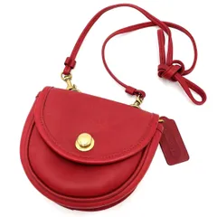 【K888】 COACH（コーチ）/オールドコーチ/ショルダーポーチ/ショルダーバッグ/赤