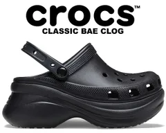 【新品未使用】クロックス クラシック ベイ クロッグ W6 黒 22cm crocs】 クロックス CROCS CLASSIC BAE CLOG クロックス