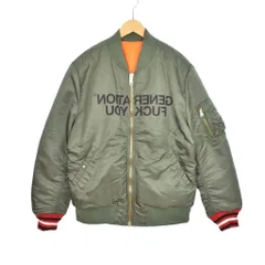 シュプリーム SUPREME アンダーカバー UNDERCOVER 16FW Reversible MA-1 リバーシブル フライトジャケット ブルゾン M カーキのサムネイル