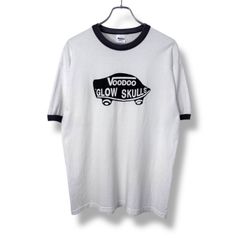 90s VOODOO GLOW SKULLS Band Print T-Shirt 【L】 90年代 ヴードゥーグロウスカルズ バンド Tシャツ 半袖 USA製 アメリカ製 リンガー