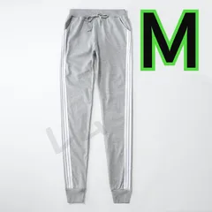Mサイズ　グレー　男女兼用　サイドラインパンツ　デイリー　仕様　人気