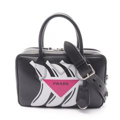 PRADA プラダ バナナプリント ハンドバッグ