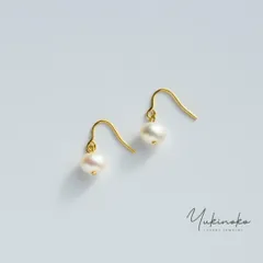 HP045　lume Pearl　軽やかに揺れる一粒オーバルパールピアス　SILVER925