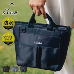 S.T.Golf ラウンドバッグ ラウンドポーチ ゴルフバッグ 大容量 撥水