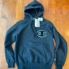 極美品　Champion パーカー　ブラック　Mサイズ　ビッグロゴ