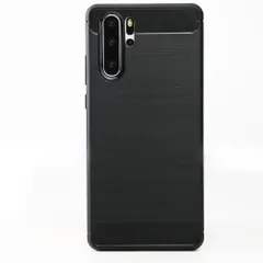 P30 Pro ケース  カーボン調 薄型 耐衝撃 ソフト ケース 【Color】 ブラックのサムネイル