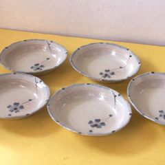 志野焼 銘々皿 5客 合箱 - メルカリ