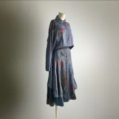 .ヨーロッパ ヴィンテージ レーヨン ワンピース 変形 ユーロ ビンテージ レア