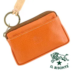 イルビゾンテ コインケース 小銭入れ IL BISONTE WALLET Coin Purce SCP017 PV0005 CA101B ヤキヌメ キャメルファスナー コインパース イヤホン レザー 本革