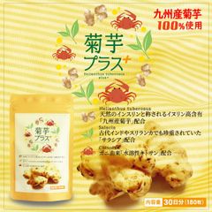 菊芋プラス 180粒（30日間分）菊芋、サラシア、水溶性キトサンを配合！