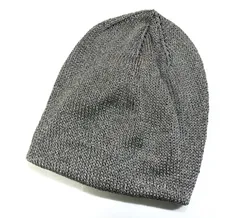 宮下期 ナンバーナイン ボーダーバルーンニットキャップ ブラック