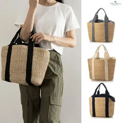 Anjou Chouette アンジュ シュエット アバカ ハンドルバッグ レディース トートバッグ 春夏 カゴバッグ バッグ コットン