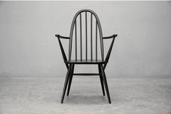 【ERCOL アーコール 】クエーカーアームチェア マットブラック イギリス 英国 ヴィンテージ 011123