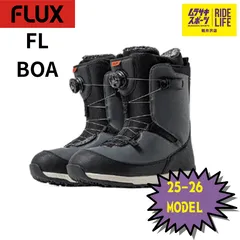 【ムラスポ公式】FLUX　フラックス　FL BOA（ブラック/グレー）　25-26　NEW　ユニセックス　ブーツ　スノーボードのサムネイル