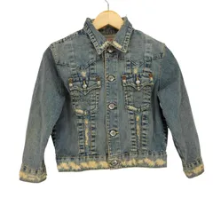トゥルーレリジョン TRUE RELIGION ダメージデニムトラッカージャケット レディース JPN：XL のサムネイル