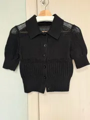 ☆新品未使用 COS コス ジップ 長袖 ニット ネイビー S COS(コス) ネイビー クロップドニット xs - メルカリ