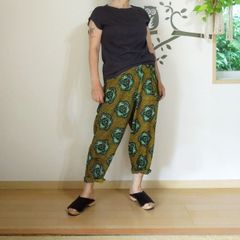 182☆アフリカ布☆ガウチョパンツ☆ハンドメイド - メルカリ