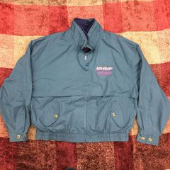 XL　GEARFORSPORTS アウターナイロンジャケット フラップ モスグリーン 　輸入　古着