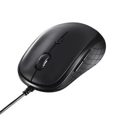 新品 ボタン搭載 戻る/進む 】 【 DPI切替 5ボタン 有線 BlueLED マウス ブラック USB BSMBU315BK バッファロー