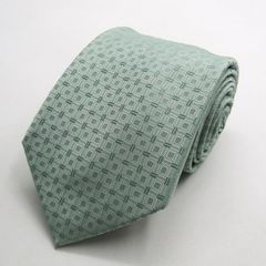 シンプルフレーズクラバット ブランド ネクタイ 小紋柄 格子柄 総柄 PO メンズ グリーン SIMPLE PHRASE CRAVAT 【中古】