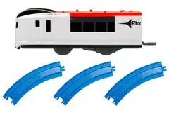 【中古】食玩 おもちゃ 3.成田エクスプレス(先頭車+曲線レール3本) 「つなごうプラレール3」
