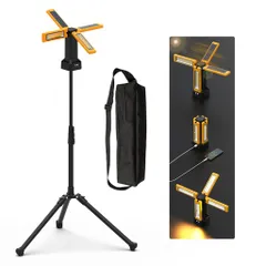 投光器LED作業灯8000lm超高輝度USB充電式ソーラー充電4つ点灯モード3色切替昼光色温白色電球色磁気設計三脚付き広角270度IP65防水屋内屋外アウトドア集魚灯野外照明キャンプ防災防犯灯駐車…