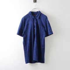 美品 メンズ 聖林公司 ブルーブルー BLUE BLUE インディゴ染め コットン ポロシャツ 2/ネイビー トップス【2400014054217】のサムネイル
