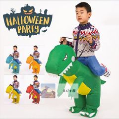 ふくらむ恐竜ライダー コスプレ 衣装 ハロウィン 仮装 インフレータブルコスチューム 面白い 着ぐるみ 大人用 子供用 きぐるみ 空気で膨らむ おもしろ着ぐるみ おもしろい コスチューム 
