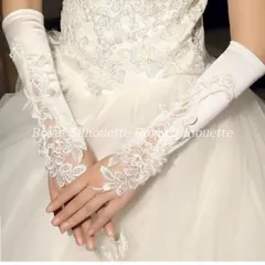 ウェディンググローブ ブライダルグローブ ロング 結婚式 花嫁 レース グローブ 白 ホワイト チュール メッシュ 二次会 パーティー ウェディング 手袋 チュール プリンセス 前撮り ガーリー レース フェミニン
