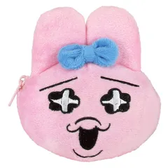 ティーズファクトリー おぱんちゅうさぎ カラビナ付きぬいぐるみファスナーマスコット きらきら H8×W10.7×D6.5cm OU-5541424KI