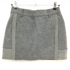 【美品】アディダス スカート グレー 地模様 ウエストゴム インナーパンツ付き ストレッチ レディース L ゴルフウェア adidas