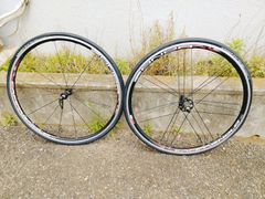 CAMPAGNOLO ZONDA MEGA G3 ホイール 前後セット シマノ 11速 フリーハブ アルミ クリンチャー 多少触れあり 10/9速用スペーサー 付 タイヤパンクリムブレーキ カンパニョーロ カンパ ゾンダ ホイール
