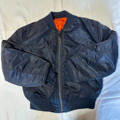 アルファ MA-1 90s USA製 リバーシブル ネイビー M フライト ジャケット
