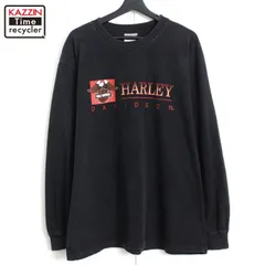 Harley-Davidson 長袖カットソー ロンT 袖プリ90s 00s Harley Davidson HARLEY DAVIDSON ハーレーダビッドソン 90-00s