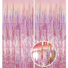 【発送迅速✨】2個セット タッセルカーテン キラキラ 背景 明るい光沢 誕生日