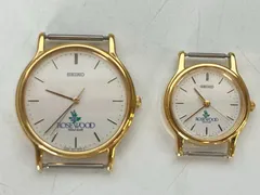 B-344　SEIKO/セイコー　フェイスのみ　ペア　2点セット　ROSEWOOD　7N01-6B00　2P21-0A9A　クォーツ　レディース　メンズ　腕時計
