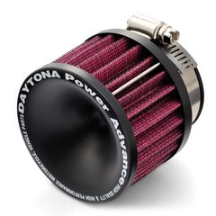 【特価商品】バイク用 エアフィルター パワーアドバンス 取付口径φ45 PE20/24キャブ ストレート デイトナ(Daytona) パワーフィルター 47031